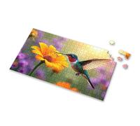 3 Year Old Girl Gifts A Hummingbird Feeding On An Orange Flower. Picture Puzzle Gift For 4 Year Old Boy 3 Year Old Girl Gifts(300PCS)