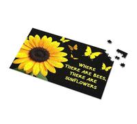 3 Year Old Girl Gifts Bees And Sunflowers: A Perfect Pairing Picture Puzzle Puzzle Board Puzzles For Adults 500 Pieces(300PCS)