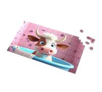 3 Year Old Girl Gifts Cow In The Bathtub With Pink Flowers Picture Puzzle Puzzle Board Puzzles For Adults 500 Pieces(300PCS)