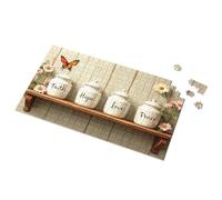 3 Year Old Girl Gifts Jars Of Faith, Hope, Love, And Peace Picture Puzzle Puzzle Board Puzzles For Adults 500 Pieces(300PCS)