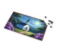 3 Year Old Girl Gifts Whispering Woods: A Serene Chapel Amidst Nature'S Embrace Picture Puzzle Easter Gifts 300 Piece Puzzle(1000PCS)