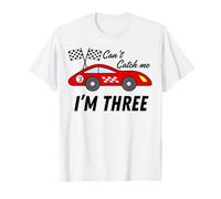 3 Year Old Racing Car Exotic Car Birthday Can't Catch Me I'm 3 T-Shirt