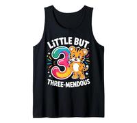 3 Years Old Little But Three-Mendous Tank Top
