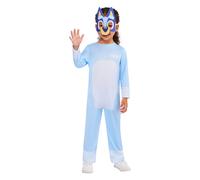 (3 Years, Sky Blue) Bluey Childrens/Kids Classic Costume Set