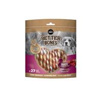 Zeus Better Bones Dog Treats Duck and Cranberry Twists - Pack of 27