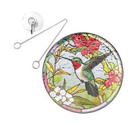 (30.00X30.00X0.30CM, One size) 1 Set of Hanging Stained Ornament Wall Decoration Garden Balcony Suncatcher Pendant Hanging Decor