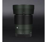 30 1.4 E Camera Lens Skin Accessories Vinyl Wrap Body Protective Film Sticker for Sigma 30mm F1.4 DG DN fit for Sony E Mount Camera Protector Decals (Leather Green)