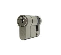 30/10 Euro Cylinder with 3 Keys Anti Snap / Bump / Pick / Drill Security Features - uPVC / Composite Door Lock - Nickel Finish