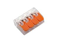 30-100 Pcs Cable Wire Connectors Mini Quick Terminal Block Electrical Reusable Type Plug-in Terminals(664WO,50PCS)
