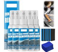 30/100ML Multi-functional Quick-Acting Rust Removal Spray, Portable Rust Remover Sprays for Metal, Iron Powder Remover Sprays, Fast-Acting Formula & Easy Application (30ML * 5)