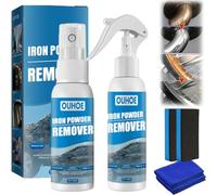 30/100ML Multi-functional Quick-Acting Rust Removal Spray, Portable Rust Remover Sprays for Metal, Iron Powder Remover Sprays, Fast-Acting Formula & Easy Application (100ML+30ML)