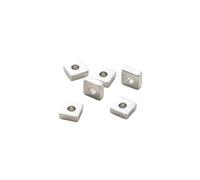 30-100Pcs 14K/18K Gold Color Plated Brass 2/3/4mm Flat Square Spacer Bead for DIY Bracelet Necklace Jewelry Making Accessories(Platinum,4mm x 30Pcs)