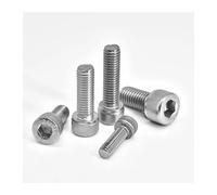 30-100pcs A2 304 Stainless Steel Grade 12.9 Black Carbon Steel Hex Socket Head Cap Bolt Screw M1.6 M2 M2.5 M3 M4(304,14MM_M1.6 (100PCS))