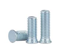 30/100PCS M2.5 M3 M4 Self Clinching Studs Pressure Rivet Screw Carbon Steel Zinc Plated FH/FHS Flush Head Studs(20mm,M3-100pcs)