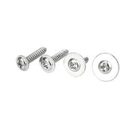 30-100pcs Pan Head Self-Tapping Screw With Washer M1.2-M5 Nickel Plated Cross Wood Screw For Sheet Metal(8mm,M1.7 100pcs)