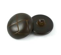 30-100Pcs Round Imitation Leather Buckle 15/18/23/25mm Button for Clothing Jacket Bag DIY Coat Sewing Material Accessory-Coffee-18mm-50Pcs