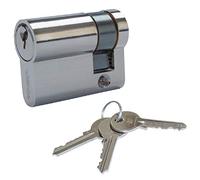 30/10mm (40mm) Nickel Euro Single Cylinder Lock Barrel with 3 Keys for UPVC and Patio Doors