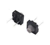 【30-10PCS】Touch switch 8 * 8 * 5MM Pin 5H Silica Gel Silent Button Two Feet Pin Conductive Silicone Button switch 2pin 8x8x5 mm(10PCS)