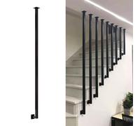 30-150cm Transitional Stair Railing for Villas Hotel Office Terrace Corridor Attic Steps,Square Tube Side-Mounted Staircase Handrail Non-Slip Guardrails(1.3ft/40cm)