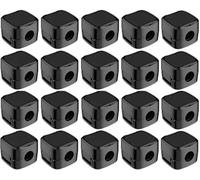 30/1pcs Magnetic Cable Clips Self-Adhesive Adjustable Cord Holders Under Desk Wire Management Cable Organizer for Home Office(Black,30PCS)