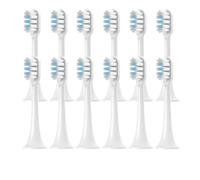 30/20/16/12PCS .Compatible for XIAOMI T302/T301/T501 Replacement Toothbrush Heads Electric Vacuum Toothbrush Bristle Brush Heads Adult(T302White Blue-12PCS)