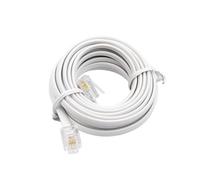 30/25/20/18/15/12/10/9/7.7/6/3/2/1M RJ11 male Two Core 6P4C Modular Telephone Phone Cables Extension Cable Wire Finished phone l(25m)