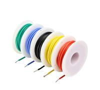 30/28/26/24/22/20/18/16AWG Cable 600V Kit(Yellow; 5 Rolls; 26AWG 10m per roll)