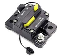 30-300A AMP Car Circuit Breaker 12V-48V DC Waterproof Car Audio Inline Circuit Breaker with Manual Reset Fuse Holder Inverter for Motor Car Marine Boat (100A)