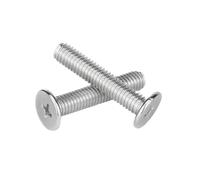 30-300pcs M1/M1.2/M1.4/M1.6/M2/M2.5/M3 CM-type Large Flat Head Cross Recessed Machine Screws, M3x6x30mm(30pcs)