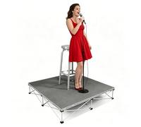 30 39 50 100 122cm Portable Modular Stage Platform, Connectable Stage Riser with Folding Legs - Lightweight, Stable for Singers & Live Performances(H 23.6in/60cm,100x100cm/39x39")