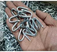 (30 * 3MM) U Shaped Nails U Staple Nails for Fencing Netting, Fence U Shaped Staples, Galvanised Netting Staple Heavy Duty, Chicken Wire Fencing for Garden Fencing Wire Pack of 120(UK COMPANY)