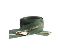 30/40/50/60/70/80cm 5# Open-End Metal Zipper Auto Lock for Clothing Pocket Sewing