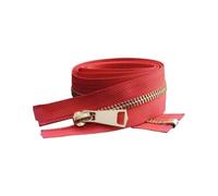 30/40/50/60/70/80cm 5# Open-End Metal Zipper Auto Lock for Clothing Pocket Sewing