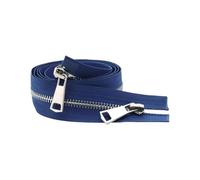 30/40/50/60/70/80cm 5# Open-End Metal Zipper Double Sliders for Cloth Pocket Sewing
