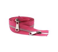 30/40/50/60/70/80cm 5# Open-End Metal Zipper Double Sliders for Cloth Pocket Sewing