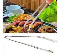 30/40/50 cm BBQ Turning Tongs - Rotatable Barbecue Tongs, Barbecue Sausage Barbecue Tongs, Stainless Steel, Kitchen Meat Tongs with Smooth Wheels on the Top, Lightweight Kitchen Tongs for Grilling