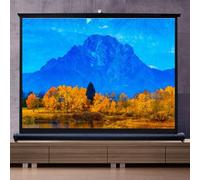 30/40/50 Inch Portable Floor Standing Projection Screen, Manual pull up HD Indoor Outdoor Mobile Projection Screen, Portable Tabletop Projector Screen for Indoor Outdoor Home Hotel School Office(4:3,3