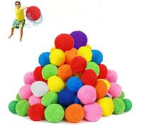 30/40/50 Pieces Water Bomb Balls 5 cm Water Absorbent Ball Reusable Water Bombs Suitable for Summer Water Balloon for Water Battle in the Garden Pool (30 Pieces)