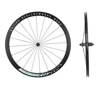 30/40/50Mm Bicycle Rims 700C Road Bike Front Wheel Rear Wheel Kit C/V/Rim Brake Aluminum Alloy Quick Release Wheelset 7/8/9/10/11/12Speed Cassette Front 2 Rear 4 Bearings,Color,50mm