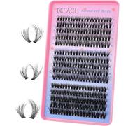 30+40+60D Lash Clusters, Natural Lashes, 300 Pcs Cluster Eyelash Extensions, Volume Soft Wispy DIY Individual Lash Extensions,Thickness 0.05mm C Curl False Eyelashes by Befacl(10-18MM)