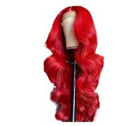 30 40 Inch Hot Red 13x6 Lace Frontal Wigs Hair Wig Brazilian Colored Body Wave 13x4 Front For Black Women(180 Density,13X4_40INCHES)