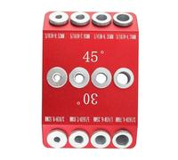 30 45 90 Degree Angled Drill Guide Jig for Angled Holes Straight Holes 4 Size Drill Guide Block for Cable Railing Lag Aluminum Drilling Positioning Tool