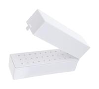 30/48 Holes Nail Art Drill Bits Storage Box Grinding Polish Head Bit Holder Display Bit Organizer Stand Bits Storage Box