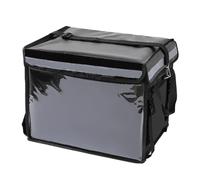 30/48L Backpack Cooler Bag Lunch Picnic Box Insulated Cool Ice Pack Car Fresh Food Delivery Thermal Bags for Takeaway, Restaurant(48L Black)