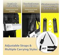 30-49 inch Adjustable Ski Strap Adult, Portable Skateboard Accessories with Shoulder Strap Hooks, Tiny Space-Saving Ski & Snowboard Rack(Red)