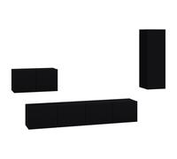 (30.5 x 30 x 90 cm) vidaXL TV Cabinet Set 4 Piece TV Console Media Unit Cupboard Engineered Wood