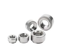 30/50/100pcs Self Clinching Nut M3 M4 M5 M6 CLS Aluminium Press Insert Rivet Nut Slab 0.8-2.3mm Nutsert(QTY 30pcs,M5-1-1.0mm)