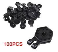 30/50/100pcs Six-Sided Sunshade Buckle Sun Shade Net Cloth Plastic Clips Sturdy Fixing for Outdoor Planting Duty Vegetable Heavy