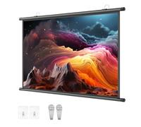 30" 50" 72" Outdoor Indoor Movie Screens, 16:9 HD Portable AntiCrease Projector Screen, Hanging Projection Curtain, For School Office Presentation Home Cinema Theater Camping(40in 4:3)
