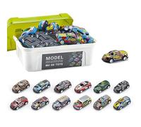 30/50 Piece Pull Back Toy Cars Set with Toy Storage,Mini Racing Cars Toys for Kids Toddlers,Kids' Play Vehicles Cars for 3+ Year Olds Boys,Birthday Party Gifts, for 3 4 5 6 Year Old Boy Girl (30 pcs)